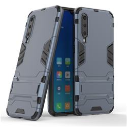Armor Premium Tactical Grip Kickstand Shockproof Dual Layer Rugged Hard Cover for Xiaomi Mi 9 SE - Navy
