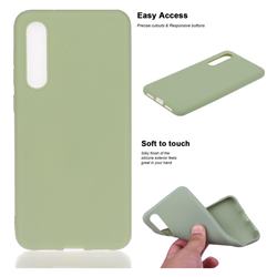 Soft Matte Silicone Phone Cover for Xiaomi Mi 9 SE - Bean Green