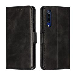 Retro Classic Calf Pattern Leather Wallet Phone Case for Xiaomi Mi 9 SE - Black