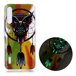 Owl Wind Chimes Noctilucent Soft TPU Back Cover for Xiaomi Mi A3