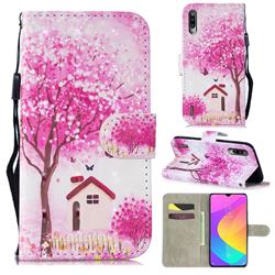 Tree House 3D Painted Leather Wallet Phone Case for Xiaomi Mi A3