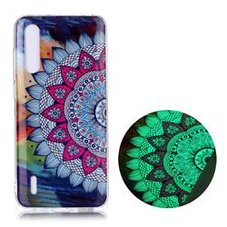 Colorful Sun Flower Noctilucent Soft TPU Back Cover for Xiaomi Mi CC9 (Mi CC9mt Meitu Edition)