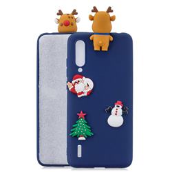Navy Elk Christmas Xmax Soft 3D Silicone Case for Xiaomi Mi CC9 (Mi CC9mt Meitu Edition)