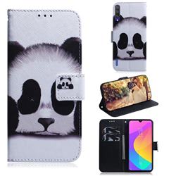Sleeping Panda PU Leather Wallet Case for Xiaomi Mi CC9 (Mi CC9mt Meitu Edition)