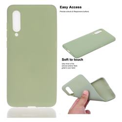 Soft Matte Silicone Phone Cover for Xiaomi Mi CC9e - Bean Green