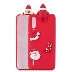 Red Santa Claus Christmas Xmax Soft 3D Silicone Case for Xiaomi Mi CC9e