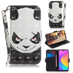 Angry Bear 3D Painted Leather Wallet Phone Case for Xiaomi Mi CC9e