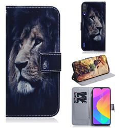 Lion Face PU Leather Wallet Case for Xiaomi Mi CC9e