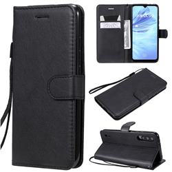 Retro Greek Classic Smooth PU Leather Wallet Phone Case for Xiaomi Mi CC9e - Black