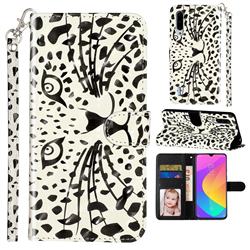 Leopard Panther 3D Leather Phone Holster Wallet Case for Xiaomi Mi CC9e