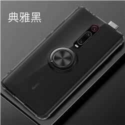 Anti-fall Invisible Press Bounce Ring Holder Phone Cover for Xiaomi Redmi K20 / K20 Pro - Elegant Black