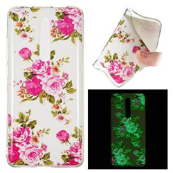 Peony Noctilucent Soft TPU Back Cover for Xiaomi Redmi K20 / K20 Pro