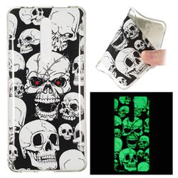 Red-eye Ghost Skull Noctilucent Soft TPU Back Cover for Xiaomi Redmi K20 / K20 Pro
