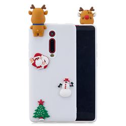 White Elk Christmas Xmax Soft 3D Silicone Case for Xiaomi Redmi K20 / K20 Pro
