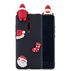 Black Santa Claus Christmas Xmax Soft 3D Silicone Case for Xiaomi Redmi K20 / K20 Pro