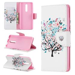 Colorful Tree Leather Wallet Case for Xiaomi Redmi K20 / K20 Pro