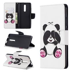 Lovely Panda Leather Wallet Case for Xiaomi Redmi K20 / K20 Pro