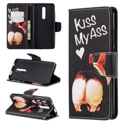 Lovely Pig Ass Leather Wallet Case for Xiaomi Redmi K20 / K20 Pro