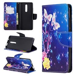 Yellow Flower Butterfly Leather Wallet Case for Xiaomi Redmi K20 / K20 Pro