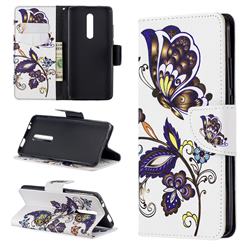 Butterflies and Flowers Leather Wallet Case for Xiaomi Redmi K20 / K20 Pro