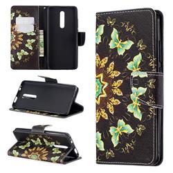 Circle Butterflies Leather Wallet Case for Xiaomi Redmi K20 / K20 Pro