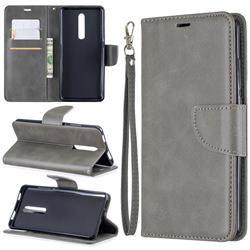 Classic Sheepskin PU Leather Phone Wallet Case for Xiaomi Redmi K20 / K20 Pro - Gray