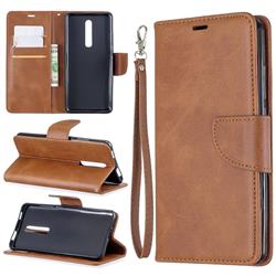 Classic Sheepskin PU Leather Phone Wallet Case for Xiaomi Redmi K20 / K20 Pro - Brown