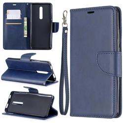 Classic Sheepskin PU Leather Phone Wallet Case for Xiaomi Redmi K20 / K20 Pro - Blue