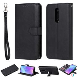 Retro Greek Detachable Magnetic PU Leather Wallet Phone Case for Xiaomi Redmi K20 / K20 Pro - Black