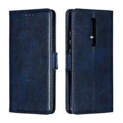 Retro Classic Calf Pattern Leather Wallet Phone Case for Xiaomi Redmi K20 / K20 Pro - Blue