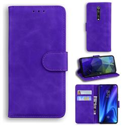 Retro Classic Skin Feel Leather Wallet Phone Case for Xiaomi Redmi K20 / K20 Pro - Purple
