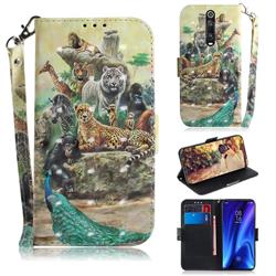 Beast Zoo 3D Painted Leather Wallet Phone Case for Xiaomi Redmi K20 Pro