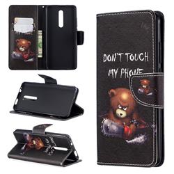 Chainsaw Bear Leather Wallet Case for Xiaomi Redmi K20 Pro