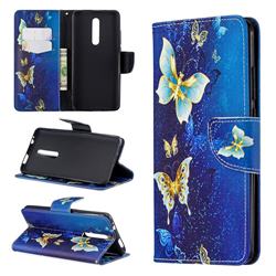 Golden Butterflies Leather Wallet Case for Xiaomi Redmi K20 Pro