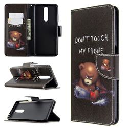 Chainsaw Bear Leather Wallet Case for Xiaomi Redmi K30