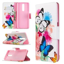 Vivid Flying Butterflies Leather Wallet Case for Xiaomi Redmi K30