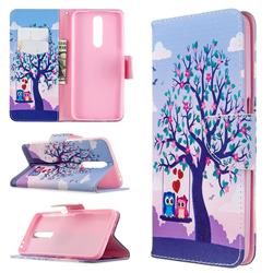 Tree and Owls Leather Wallet Case for Xiaomi Redmi K30