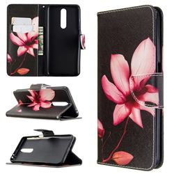 Lotus Flower Leather Wallet Case for Xiaomi Redmi K30