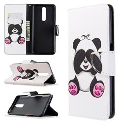 Lovely Panda Leather Wallet Case for Xiaomi Redmi K30