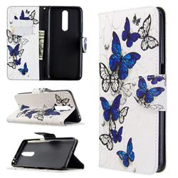 Flying Butterflies Leather Wallet Case for Xiaomi Redmi K30