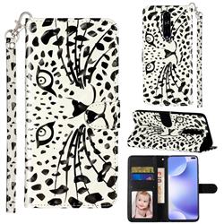 Leopard Panther 3D Leather Phone Holster Wallet Case for Xiaomi Redmi K30