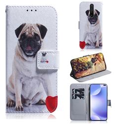 Pug Dog PU Leather Wallet Case for Xiaomi Redmi K30