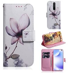 Magnolia Flower PU Leather Wallet Case for Xiaomi Redmi K30