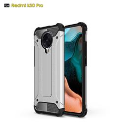 King Kong Armor Premium Shockproof Dual Layer Rugged Hard Cover for Xiaomi Redmi K30 Pro - White