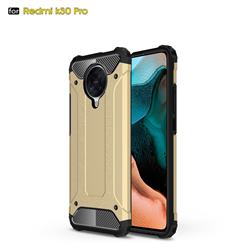 King Kong Armor Premium Shockproof Dual Layer Rugged Hard Cover for Xiaomi Redmi K30 Pro - Champagne Gold