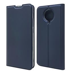 Ultra Slim Card Magnetic Automatic Suction Leather Wallet Case for Xiaomi Redmi K30 Pro - Royal Blue