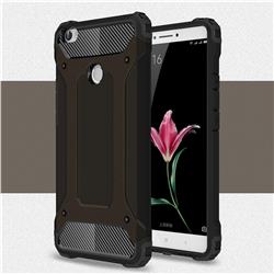 King Kong Armor Premium Shockproof Dual Layer Rugged Hard Cover for Xiaomi Mi Max - Black Gold