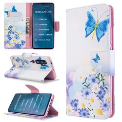 Butterflies Flowers Leather Wallet Case for Xiaomi Mi Note 10 / Note 10 Pro / CC9 Pro