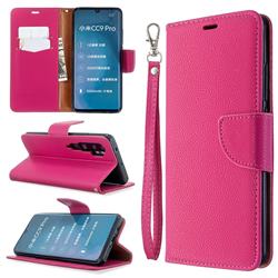 Classic Luxury Litchi Leather Phone Wallet Case for Xiaomi Mi Note 10 / Note 10 Pro / CC9 Pro - Rose