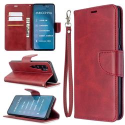 Classic Sheepskin PU Leather Phone Wallet Case for Xiaomi Mi Note 10 / Note 10 Pro / CC9 Pro - Red